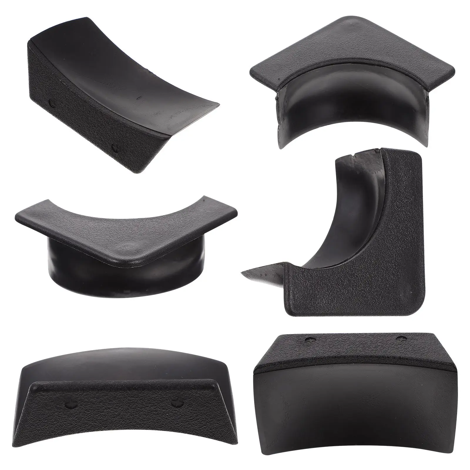 2 Sets Pool Table Corner Liners Billiards Table Pocket Liner Accessories Tools For Pool Tail Pocket (Black)