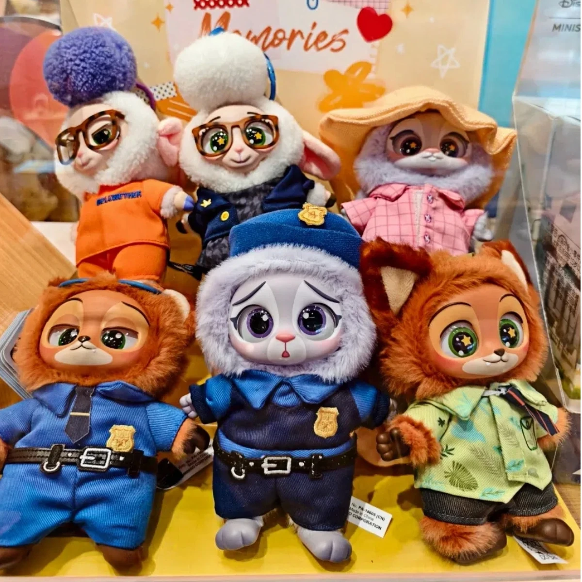Original Disney MINISO Zootopia Vinyl Plush Doll Blind Box Series