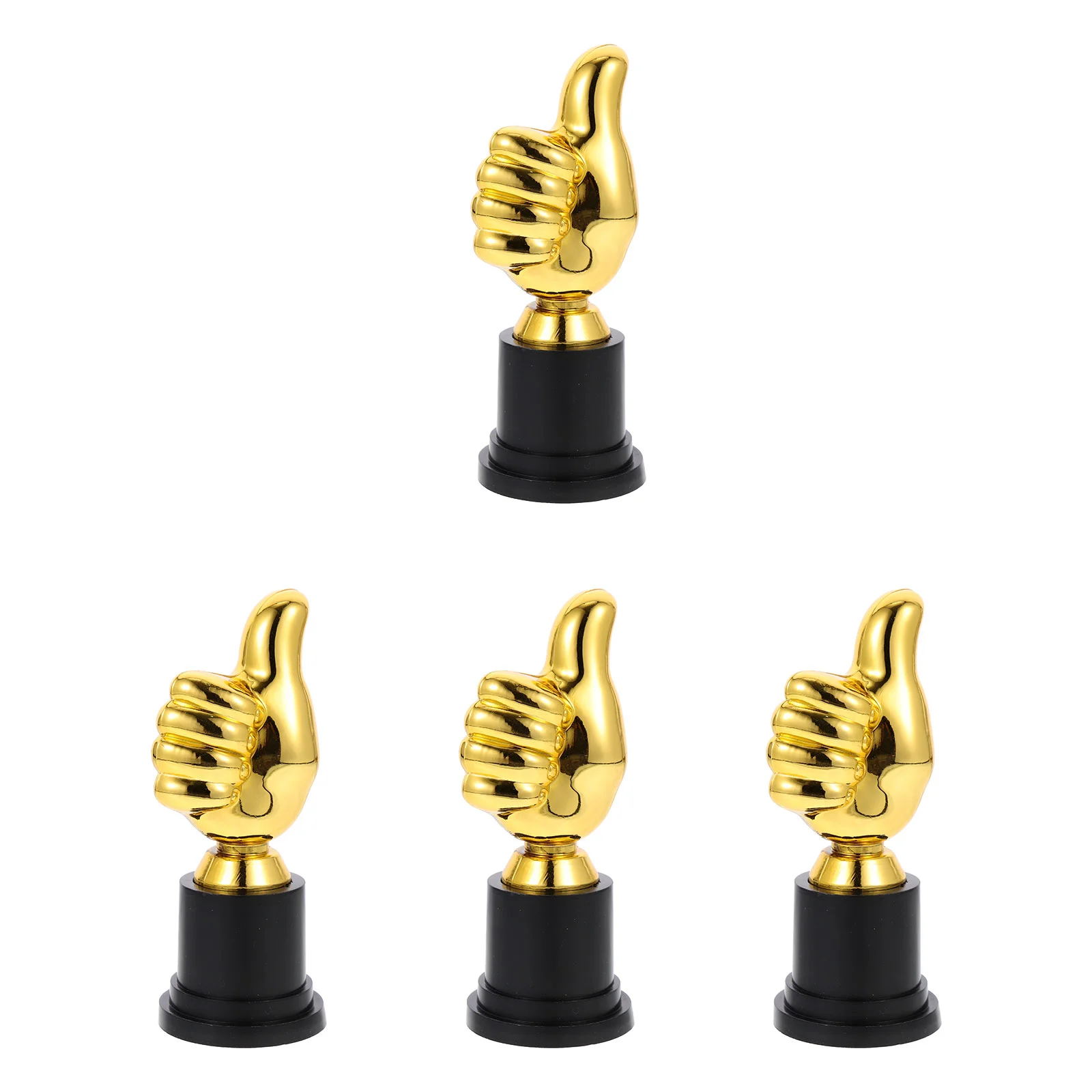 

4 Pcs Kids Awesome Trophy Gold Trophies Awards Participation Gold Decor Thumb Designed and Christmas