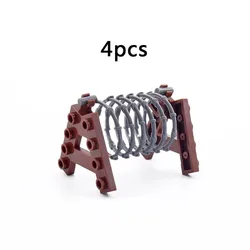 Compact Building Block Weapon Equipment Rack - Military Assembly Set (Roadblock 4set)