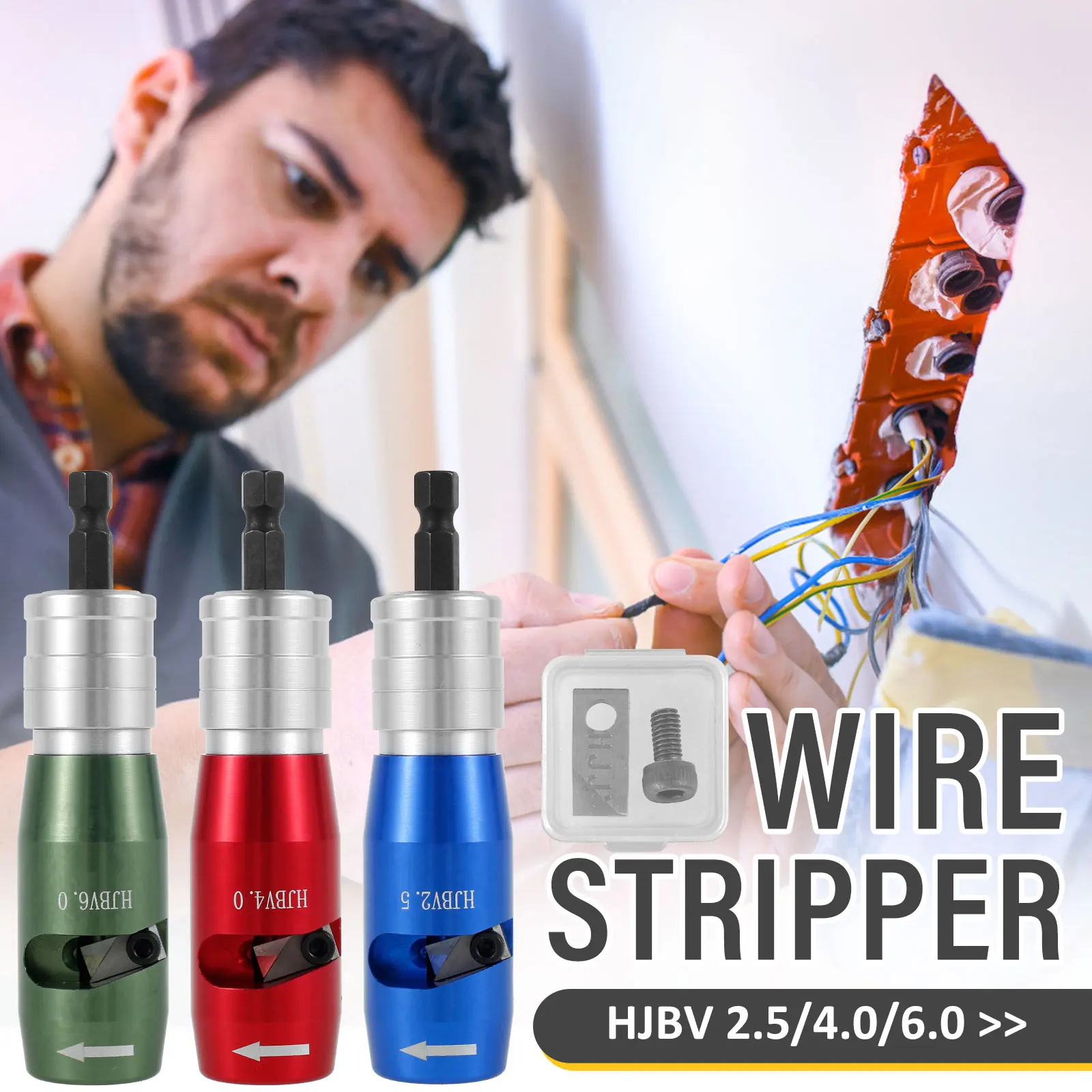 

Инструмент для зачистки проводов из алюминиевого сплава инструмент для зачистки кабеля Электрический инструмент для зачистки проводов 2,5/4,0/6,0 регулируемый кабель