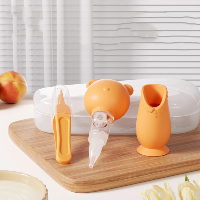 Baby Nasal Tweezer Baby Nose Cleaning Tweezer Round Head Nose Booger Picker Nasal Aspirator