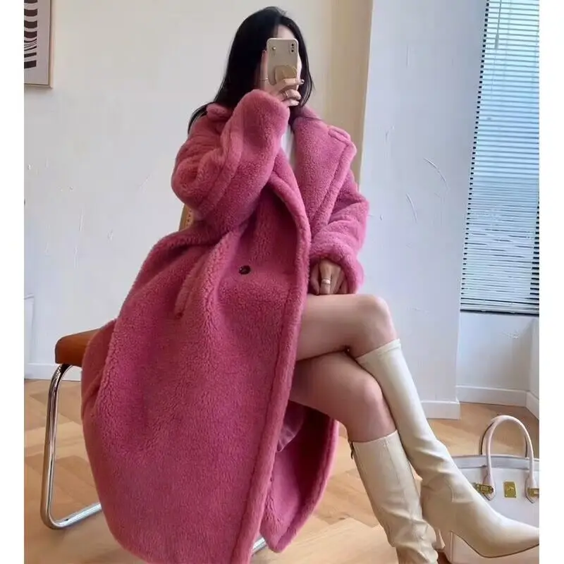 autumn-and-winter-warm-coat-women's-2023-new-artificial-fur-thick-coat-casual-loose-retro-pink-long-faux-fur-coat-jacket-women