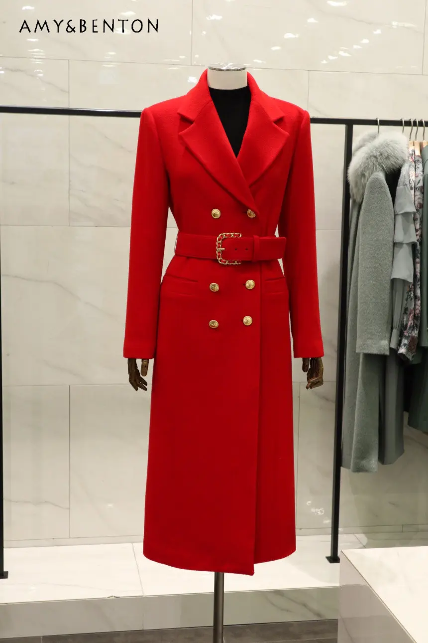 Highend New Workwear Professional Woolen Coat Suit Collar Double