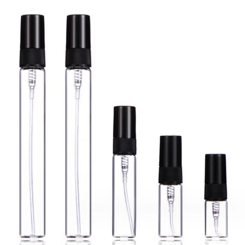 

New 50/100PCS 2ML 3ML 5ML 10ML Portable Mini Empty Cosmetics Bottle Glass Perfume Bottle Sample Thin Glass Vials Wholesale 2#