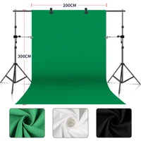 Background Stand Kit Support Frame System Backdrops  Adjustable Stand for Photography Photo Studio Chromakey Green Screen Frame 1
