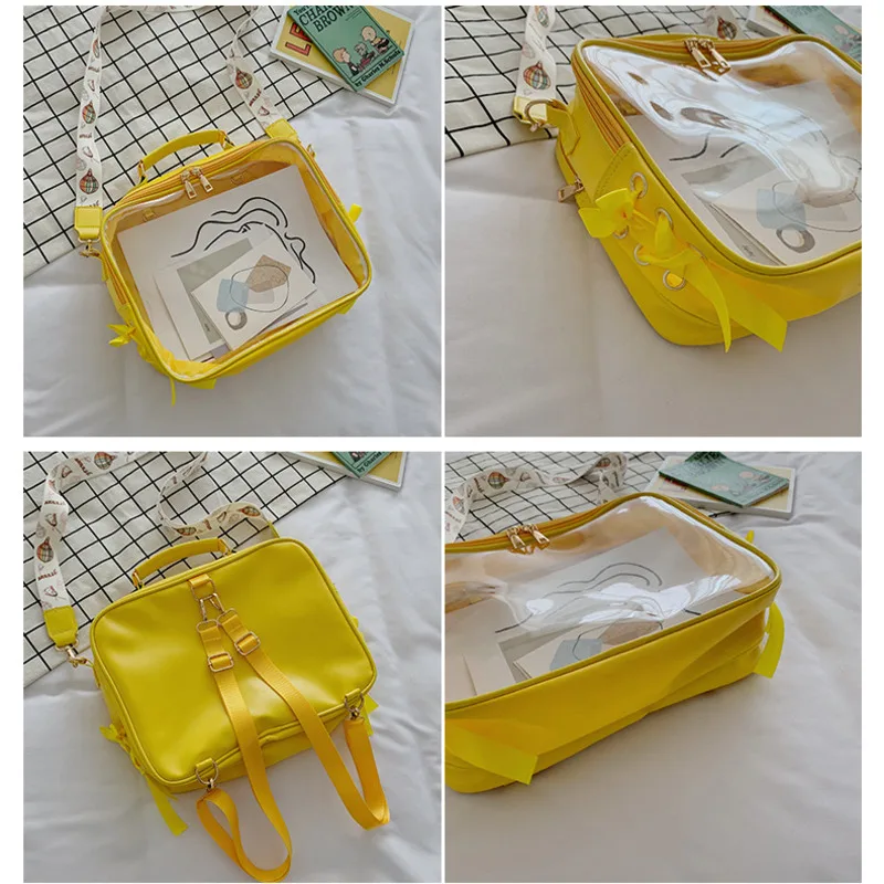 Ita Bag Cute Female Clear Backpack Transparent Backpacks Ita Shoulder Bag  for Teenage Girl Women Jelly Itabag Bagpack 5