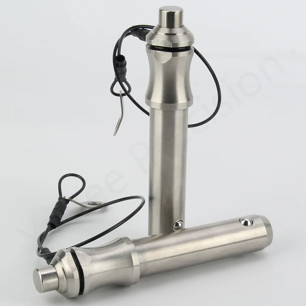 스테인리스 스틸 실버 비미니 탑 핀, 로프 직경 5  25mm, 해양 하드웨어, 퀵 릴리스 핀, YK113 공장 판매