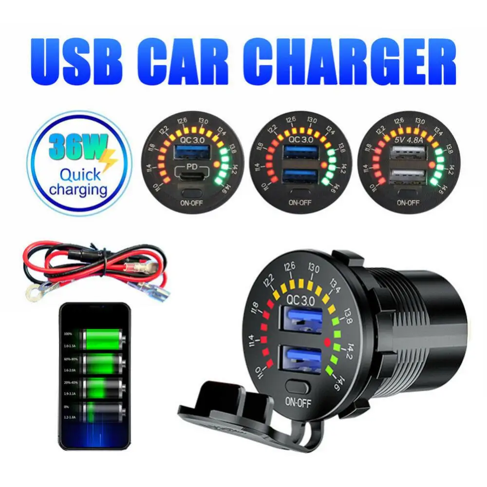  USB   а ġ  USB ܼƮ  , 12V ڵ Ʈ  Ʈ , 36W 6A