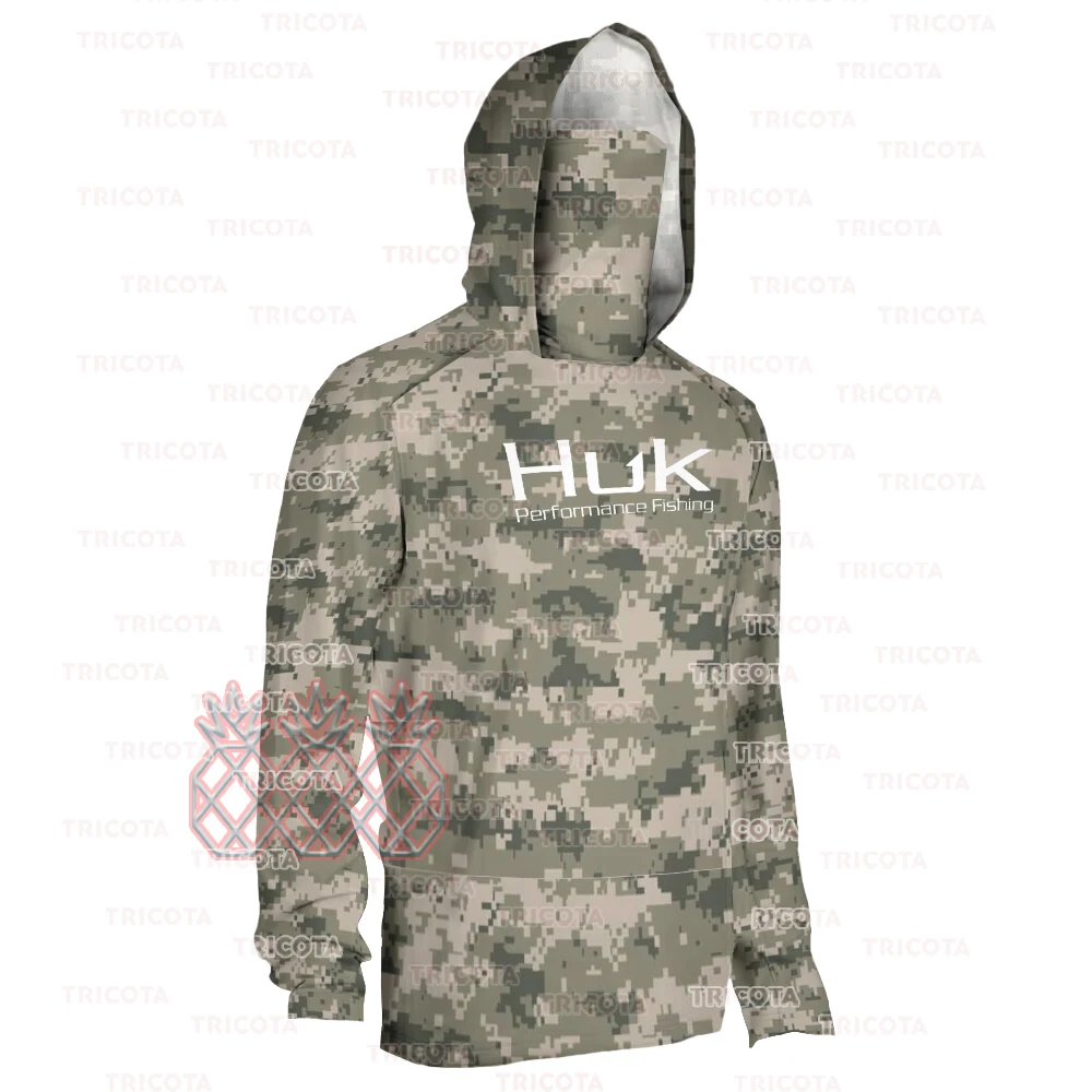 HUK-Fishing Hoodie for Men, camisa de pesca com capuz, camisas de pesca,  umidade wicking top, roupas de pesca, umidade wicking, UPF50 - AliExpress