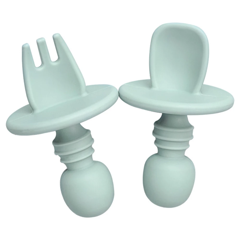 BAP Free Food Grade Infant Mini Silicone Tableware Set Baby Soft Kitchen Accession Fork Spoon Kids Portable Soild Color TeaSpoo 9 BAP Free Food Grade Infant Mini Silicone Tableware Set Baby Soft Kitchen Accession Fork Spoon Kids Portable Soild Color TeaSpoo
