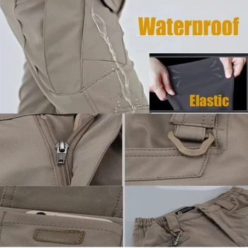 Men's Elastic Spring Fall  Military Tactical Camping Trousers Hiking Trekking Fish Climbing Softshell Quick Dry Sport Pants 1