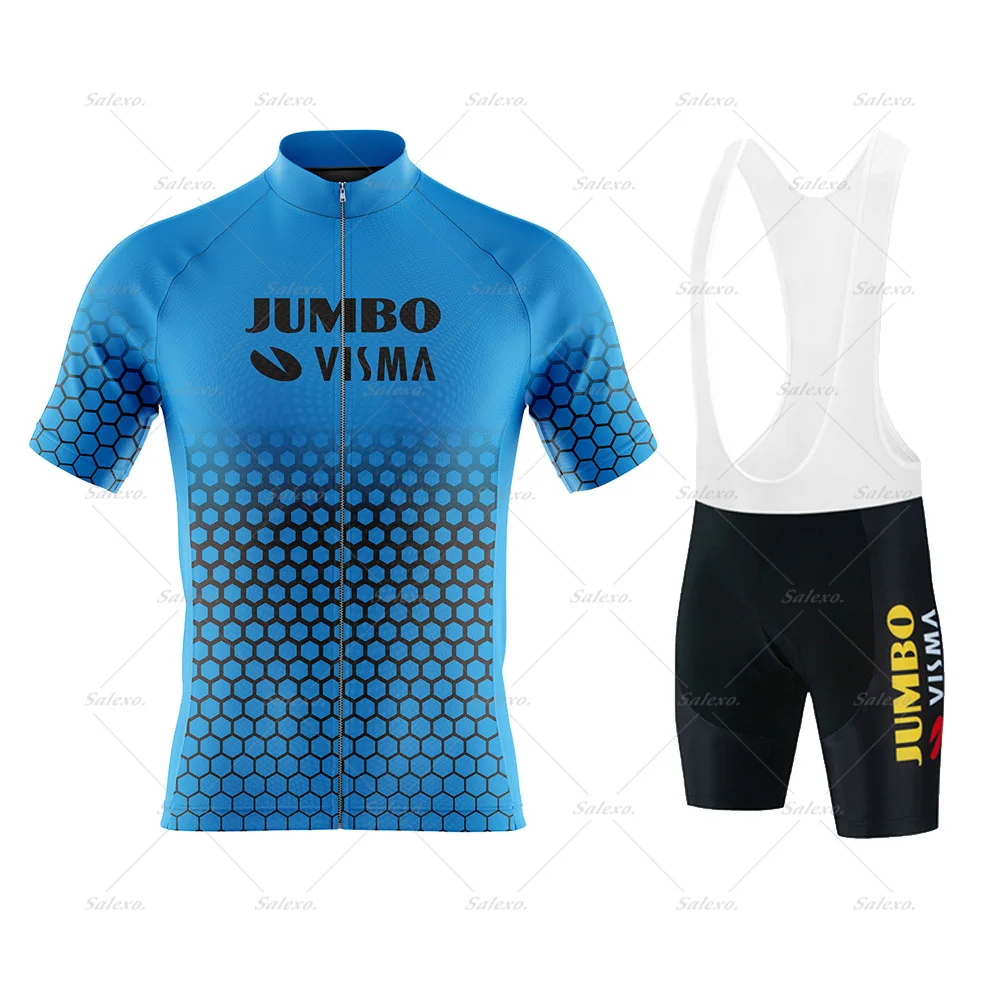 2023 Jumbo Visma Team Cycling Jersey Set Manica Corta Abbigliamento Da Ciclismo Mens Road Bike Camicie Suit Bicycle Bib Shorts Mtb Ropa