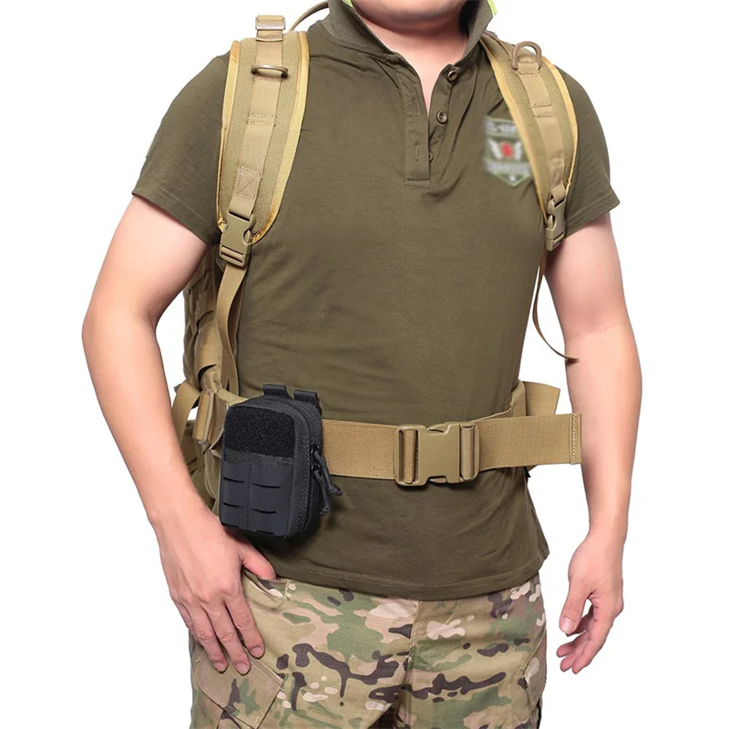 Outdoor Mini Medical Molle Waist Bag Survival Tool First Aid Storage Pack Tactical Pouch Camping Hunting  coin pouch 2