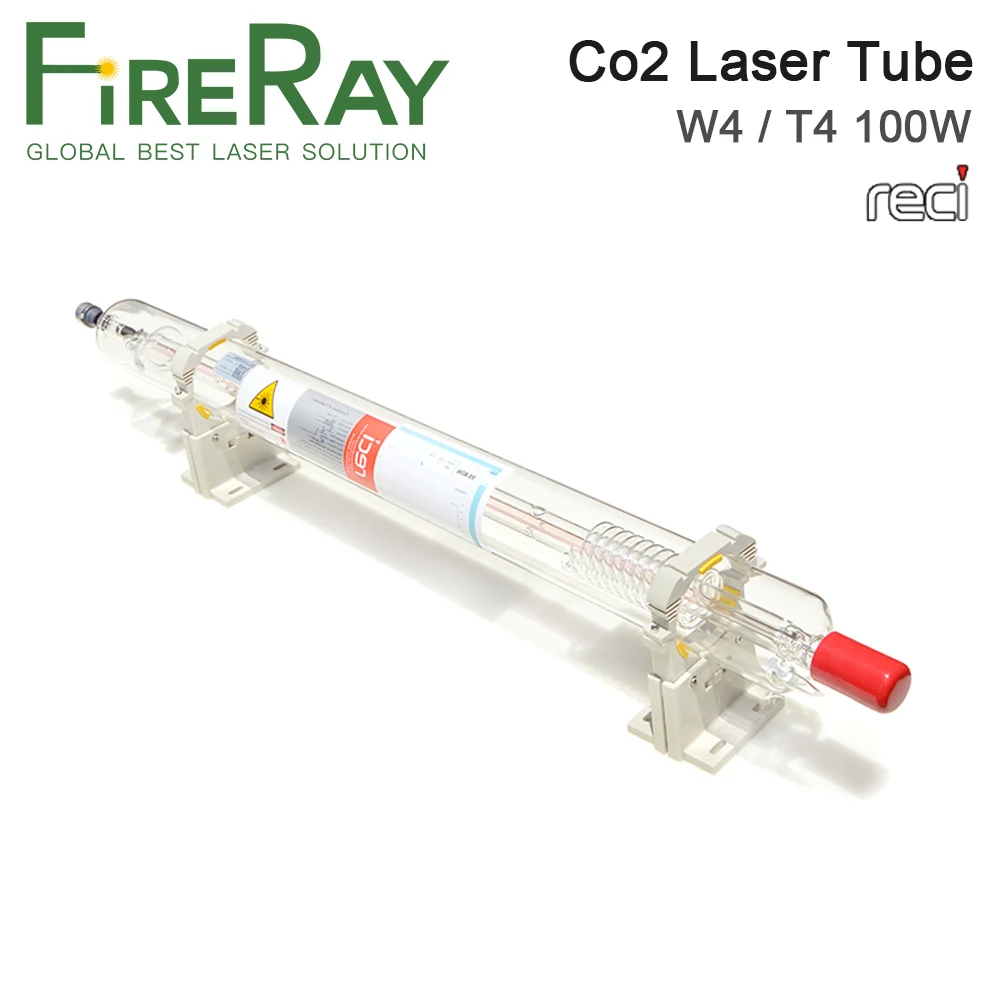 

FireRay Reci W4 T4 100W Co2 лазерная трубка диаметром 80 мм 65 мм длина 1400 мм для Co2 лазерного гравировального режущего станка S4 Z4