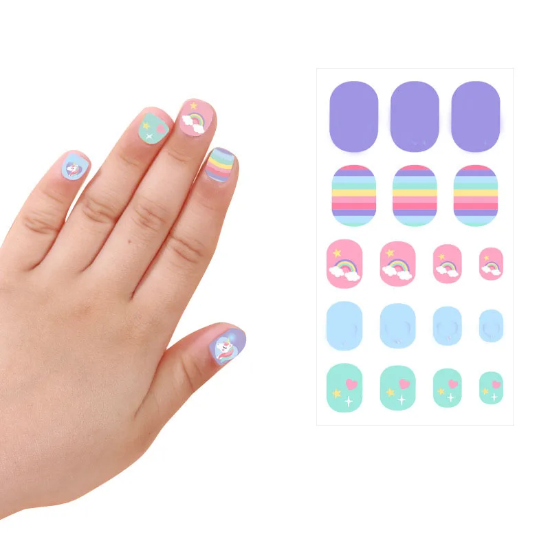 PrincessNailStickersCartoonNailStickerPolishingNailDecoration