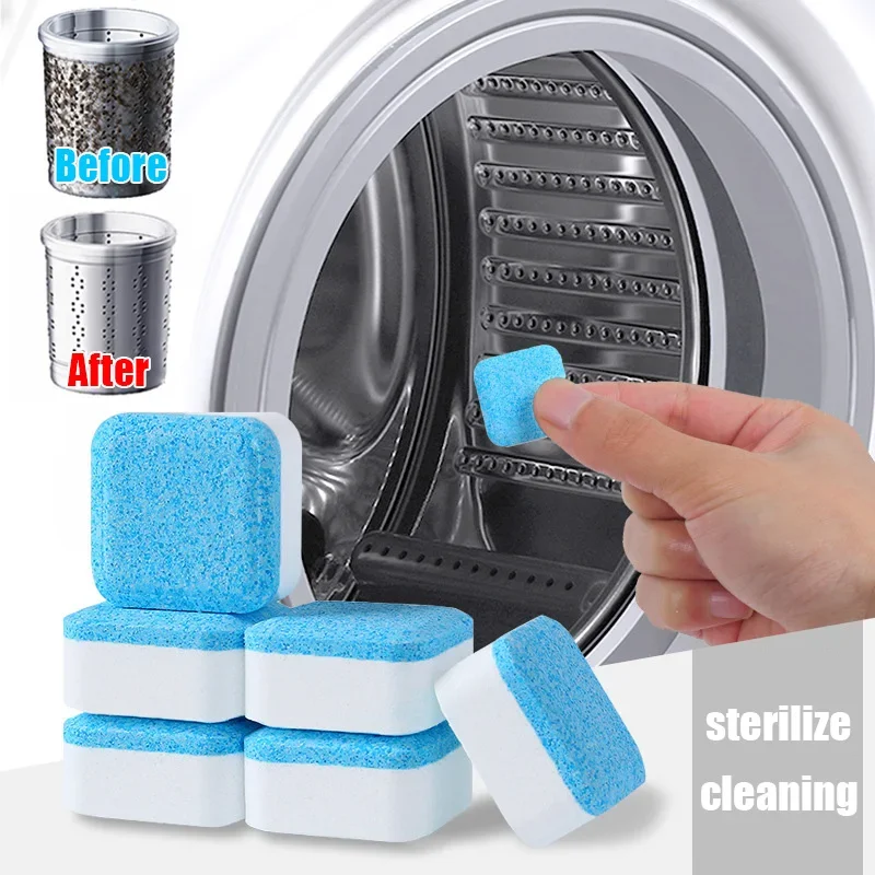 Laundry Powder Washing Machine Cleaning Tablets 4-12PCS washing machine tablets detergent tablets washing machine cleaner tablets