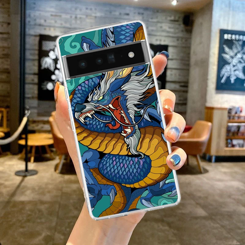 Cartoon Dragon Series Soft Clear TPU Transparent Phone Case