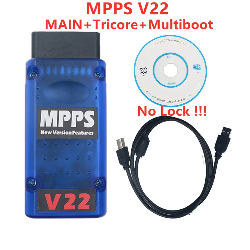 Лучшее качество, кабель для автомобиля MPPS V22 без фиксации, основной трехколесный мультизагрузчик, OBD2, разрывной трос, автомобильный инструмент, обновленный от MPPS V18 MPPS V21