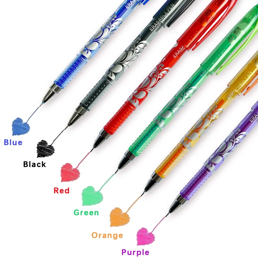 16pcs Magic Erasable Gel Pens Creativity Bottle Erasable Student Neutral Pens 0.5mm 6 Colours Student Office School Stationery 3