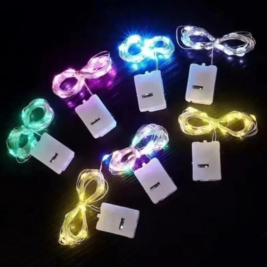 LED String Lights Copper Wire Waterproof Fairy Lights Garland for Christmas Wedding Party Decoration Battery
