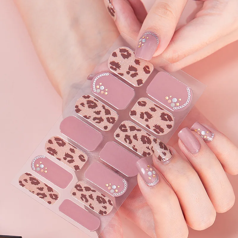 Sparkling Glitter Nail Stickers for Glamorous Girls