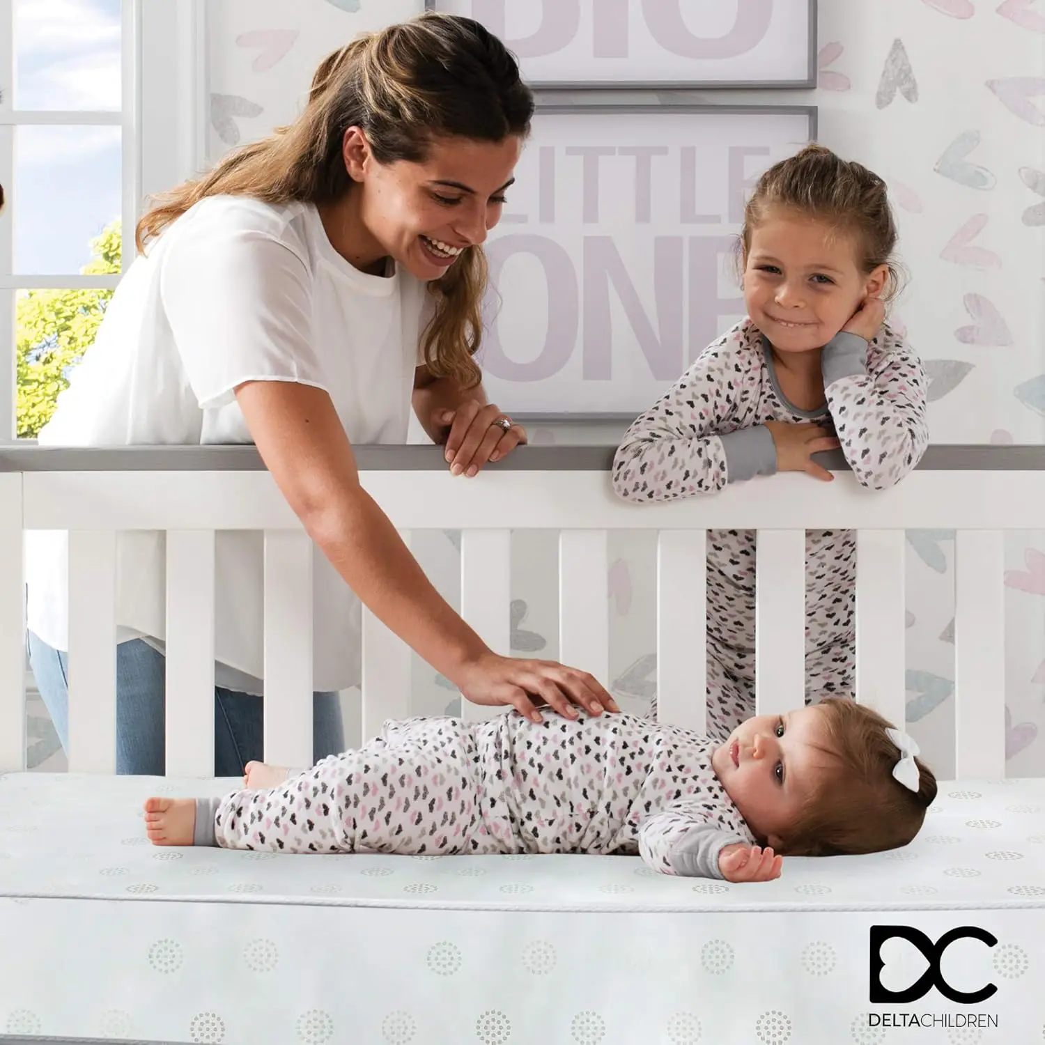 Children Twinkle Galaxy Dual Sided Crib and Toddler Mattress-Premium Sustainably Sourced Fiber Core-Waterproof GREEN