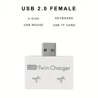 USB2.0 Splitter 1 Male To 2 Ports Female USB Hub Adapter Converter For Huawei Xiaomi Macbook Phone Laptop Charging Accessories - Image 6