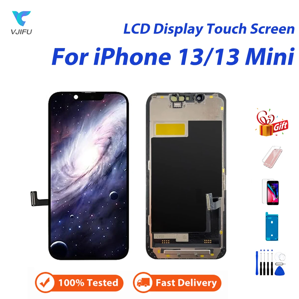 Display Lcd Per Iphone 13 Mini Touch Screen Sostituzione Per Iphone 13 A2633 A2482 A2631 Pantalla Con Strumenti Di Protezione In Vetro Gratuiti