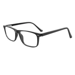 Unisex Retro Acetate Blue Light Blocking Reading Glasses (YX8117 black)