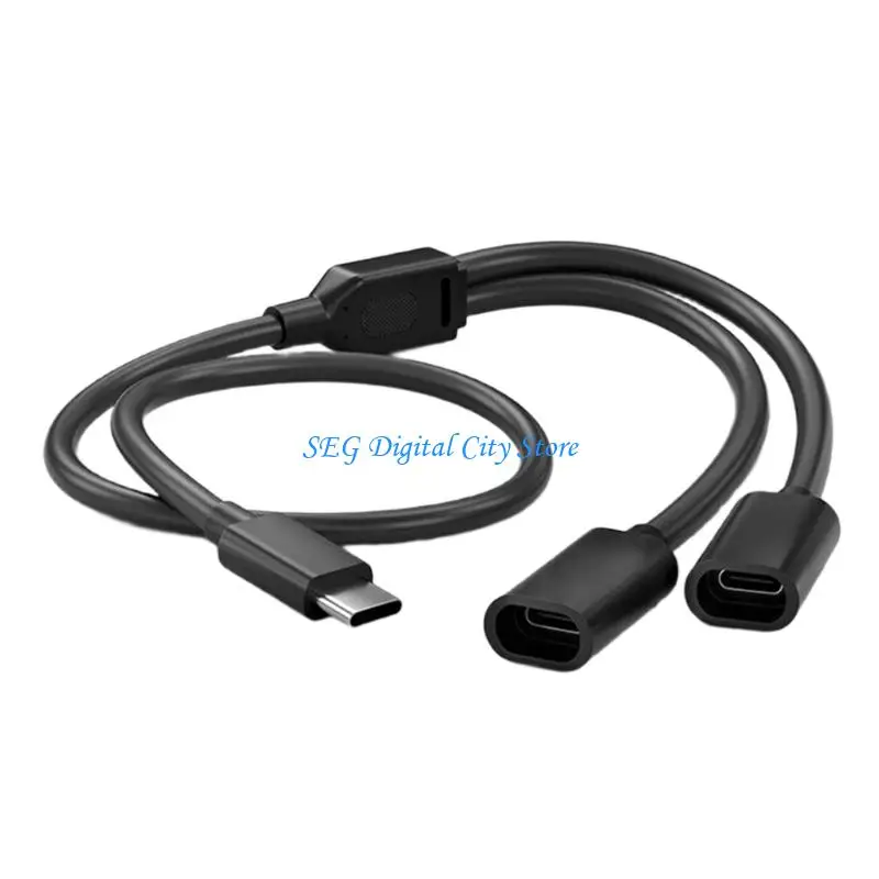 U75B 야외 태양 전지 패널 카메라 USB C 분배기 보안 시스템 용 충전 케이블 비바람에 견디는 PVC 건설 480Mbps 데이터