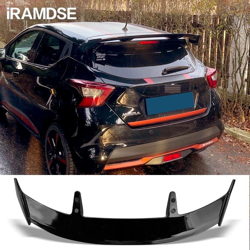 SpoilerdepinturadecarbonoparaNissanMicratipoTEcarrotraseiro