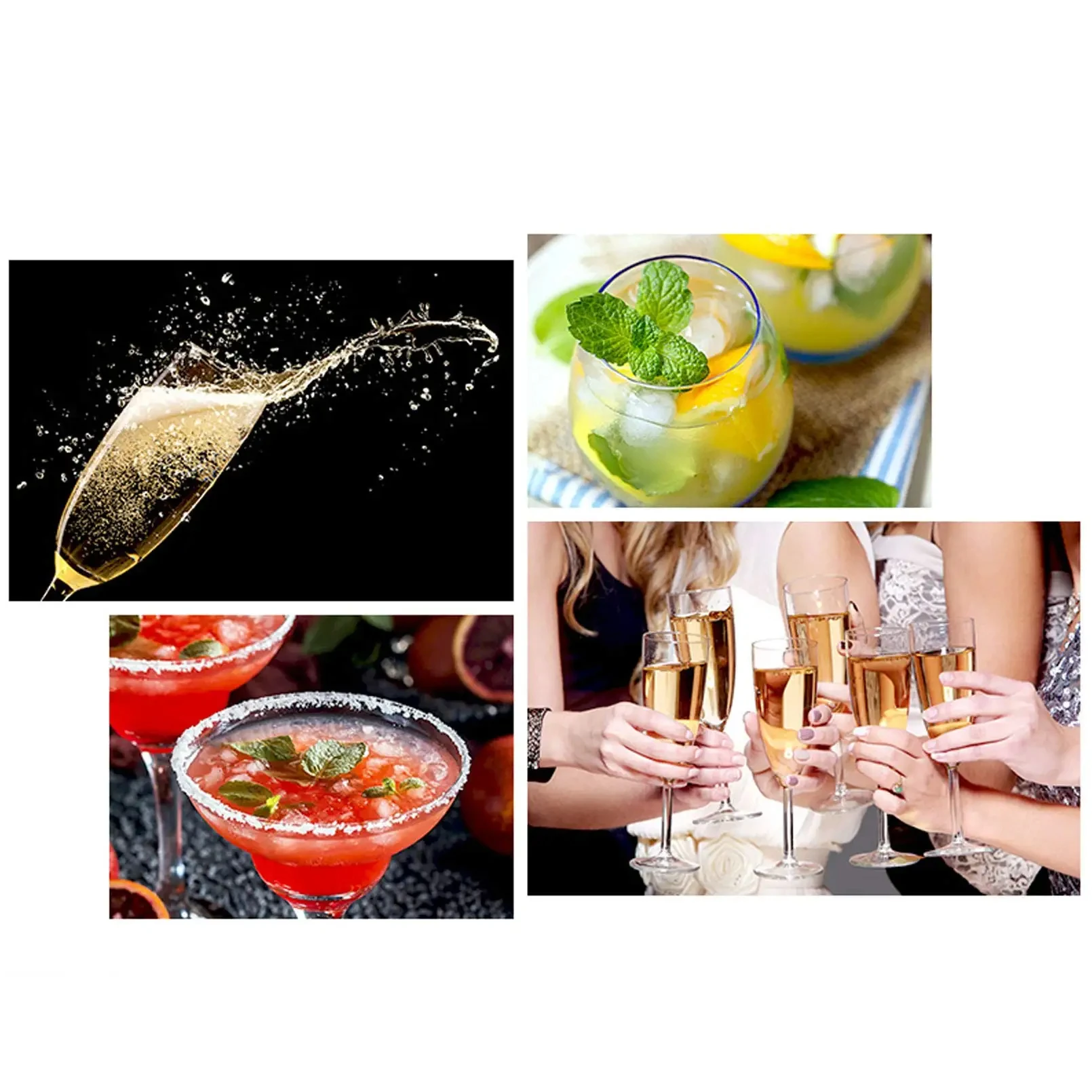 Leeseph Insulated Ice Bucket , Made Double-Wall Champagne Bucket Keeps Ice Frozen Longer for Parties，Ideal for BBQ Gatherings