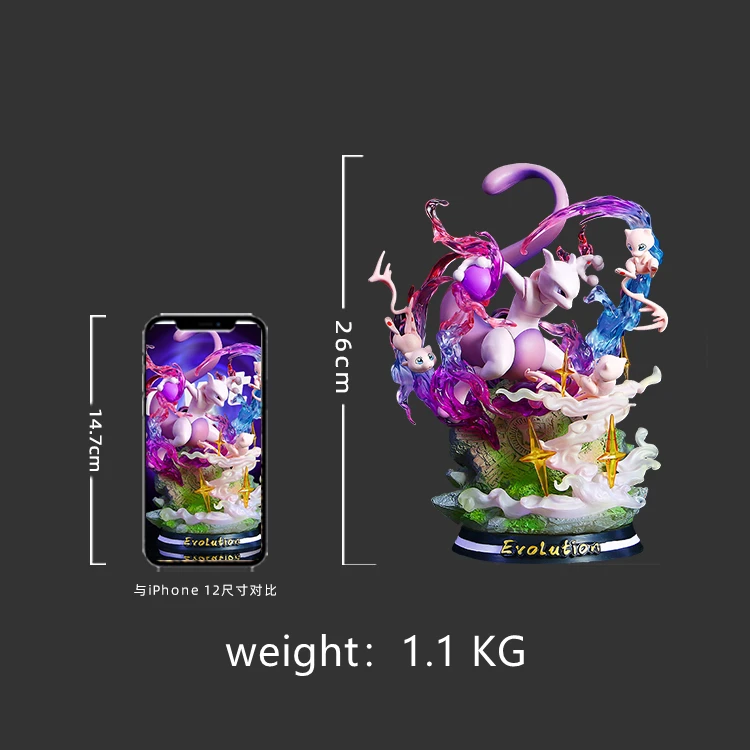 POKEMON Mega Evolution EGG GK Set Model Gengar Charizard Eevee Gyarados  Dragonite Blastoise Slowpoke Large Figure Action Gift