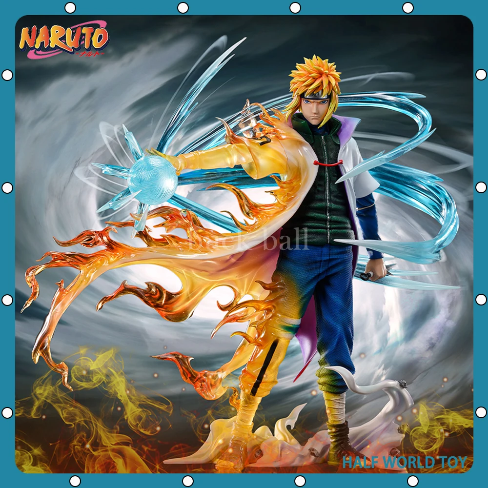 

26cm Naruto Anime Figure Namikaze Minato Gk Pvc Statue Action Figurine Rasengan Desk Decoration Collectible Model Kids Toys Gift
