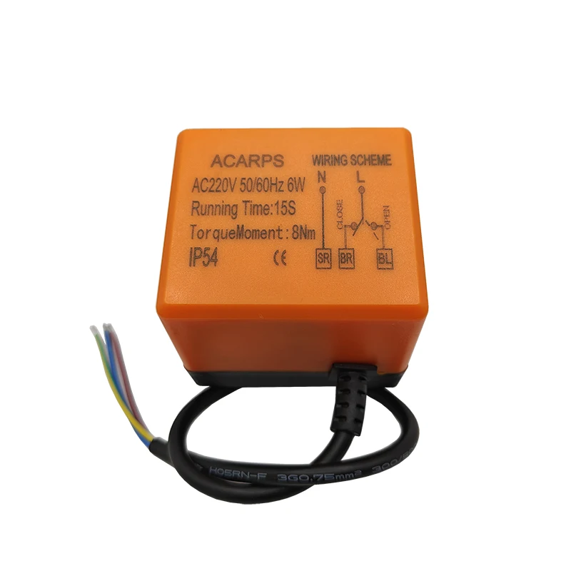 motorizado, três fios, dois controles, 220V AC,