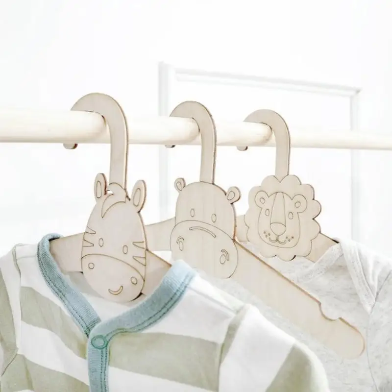 Set of 10 Sturdy Children's Hangers Portable Kids' Clothing Hangers Accessory for Coat and Dresses Organization 3