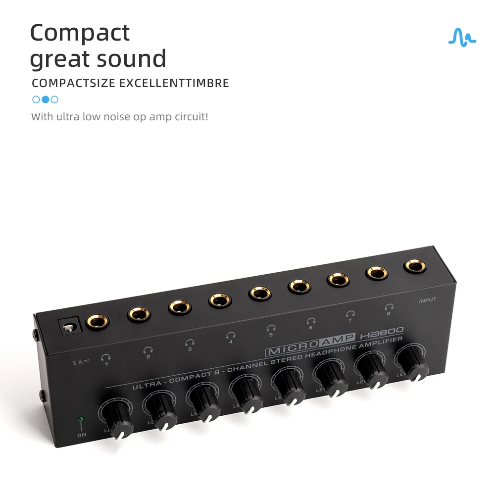 Mini amplificateur audio stéréo ultra compact avec adaptateur secteur, 8  canaux, adaptateur de prise EU et US, téléphone de sauna, HA800 - AliExpress