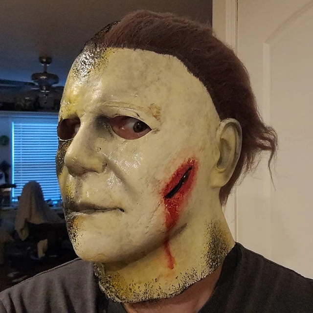 Máscara Cosplay Michael Myers Filme Halloween Realista para Eventos e