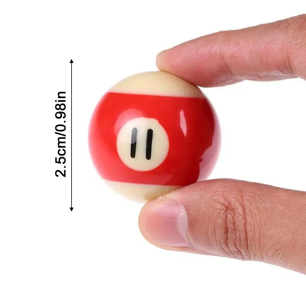 Mini Pool Ball 25mm Plastic Table Balls Set Children Billiards Portable Multifunctional Toy