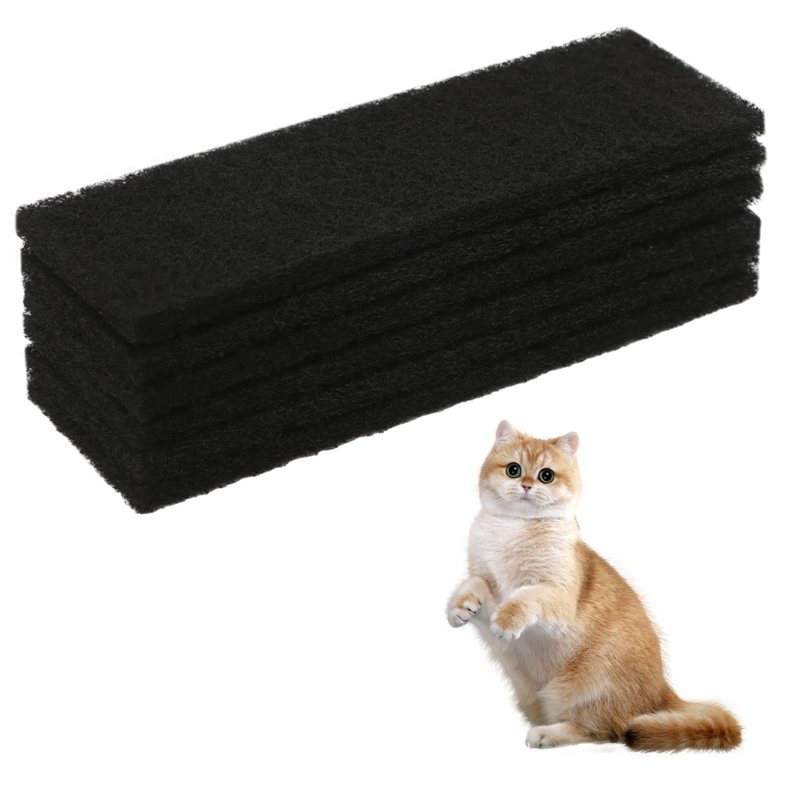 Filtre à charbon de bois pour bac à litière pour chat, tampon désodorisant,  éliminateur d'odeurs, 15 pièces - AliExpress