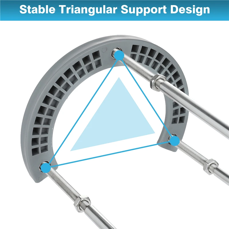 25-40cm/40-70cm Kitchen Sink Undercounter Basin Bracket Bathroom Stainless Steel Wash Basin C-shaped Mouth Fixed Support Frame