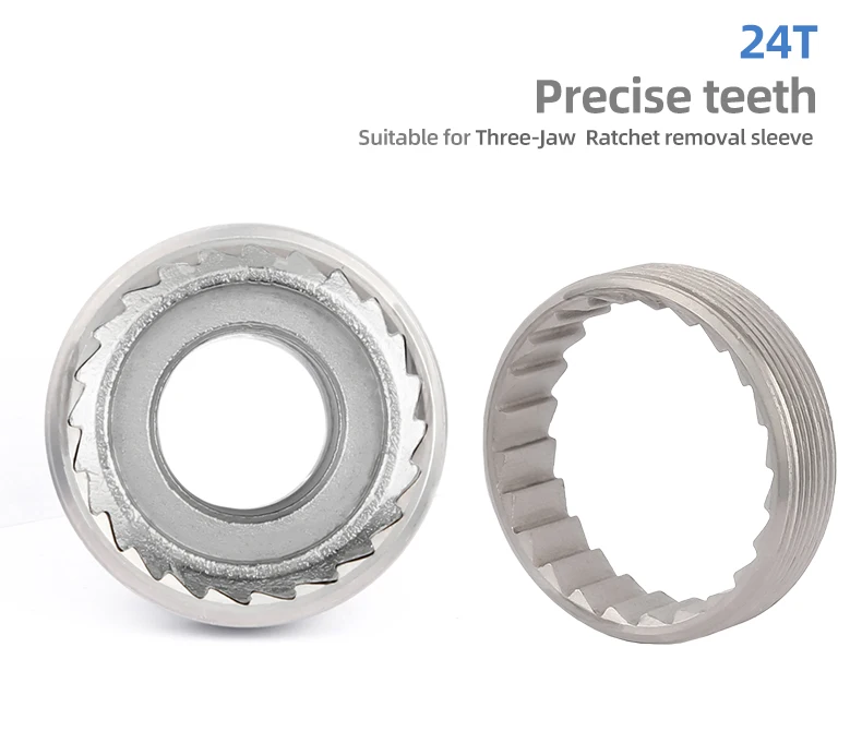 Description Picture 5 of itemAXI Bike Rear Hub Three Pawl Lock Ring Nut Removal Installation Tool 3 Pawl 24T Remover Bicycle Repair Tools For DT SWISS DT370