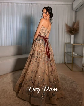 Lucy Customized Evening Dress Sharon Happy Evening Dresses for Special Occasions Wedding Party Dresses Elegant Lady Dress Robe 1