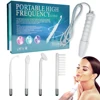 4pcs High Frequency Facial skin care wand device Acne Treatment Tool HF Hair Care Device Professional Kit with gift Box 1