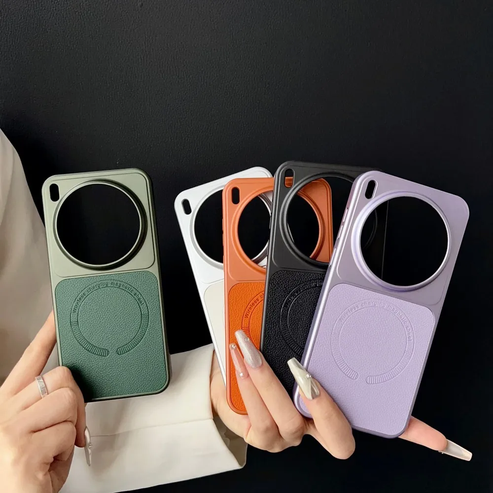 Fashion INS Color Skin-friendly PU Leather Magnetic Charge Shockproof Business Case