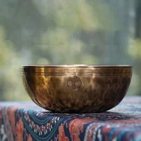 Full Moon Nepal Singing Bowl Handmade Brass Percussion Instrument Tibetan Singing Bowls Professional Yoga Meditation Mindfulness - Image 2