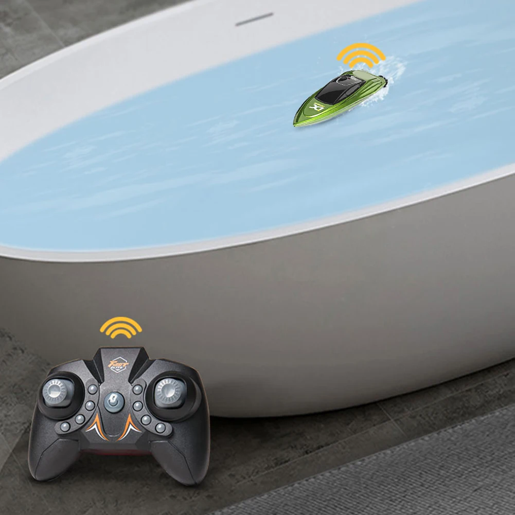 2.4GHz Electric RC Speed Boat Remote Control Watercraft Ship with LED for Kids Adults Holiday Birthday Party Gifts