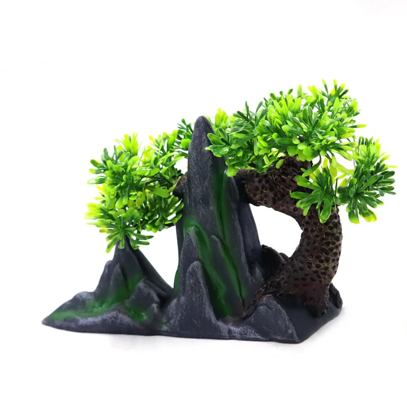 

Resin Aquarium Rockery Aquatic Ornament Fish Tank Landscaping Simulation Landscape Aquarium Decorations Stone Island