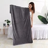 180x200cm Super thick Microfiber Bath Towels – Super Absorbent, Soft, Fast Drying and Oversized Bath Lines Multip Grey towel 1